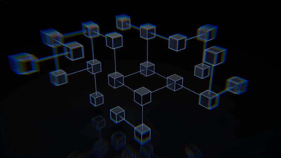Apstraktni digitalni valovi u plavim tonovima